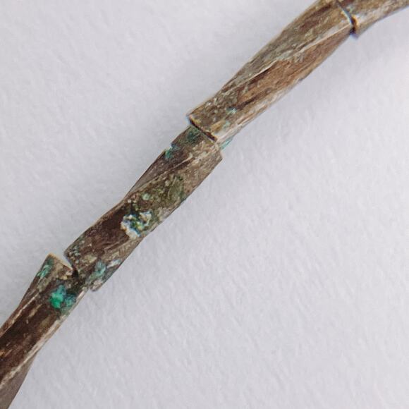 Vintage Turquoise / Howlite Heishi Bead Southwestern Necklace 1970s Barrel Clasp - Picture 9 of 12